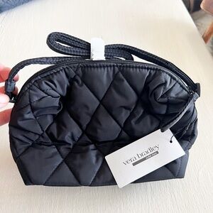 NWT: Vera Bradley Black Bag Crossbody - Small / Moonless Night